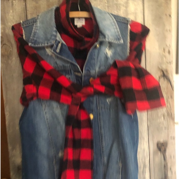 J. Crew Factory Buffalo Plaid pullover 1/2 Zip Flannel Shirt M brand nwot - Picture 1 of 10